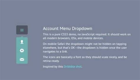 Drop-Down Menu Designs - 15+ Free CSS, JS Format Download