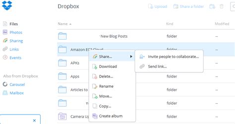 Berbagi file menggunakan Dropbox