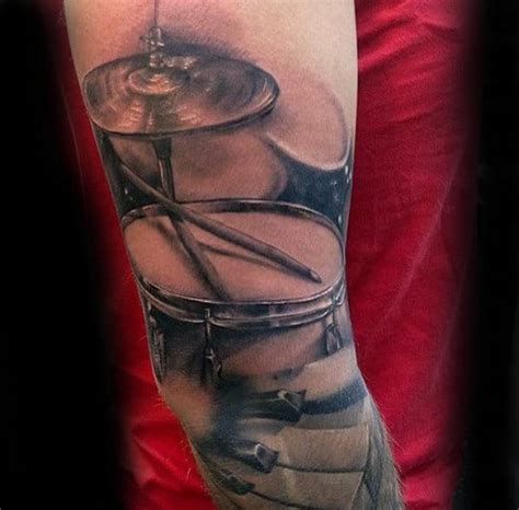 50 Nice Music Drum Tattoos