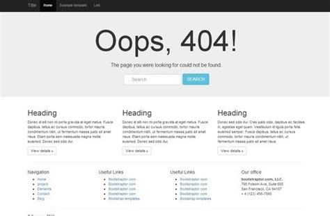 Drupal 404 Template