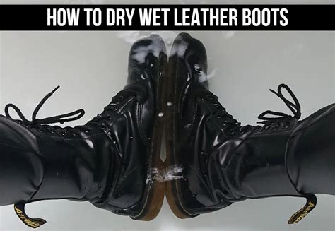 Drying Out Wet Leather