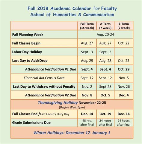 Dsc Academic Calendar