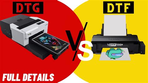 Unlocking the Differences Between DTF and DTG Printing Systems