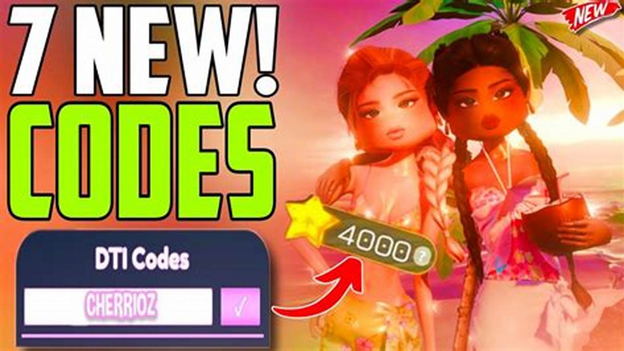 Dti Codes 2025 Roblox June