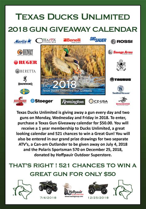 Du Calendar Gun Giveaway