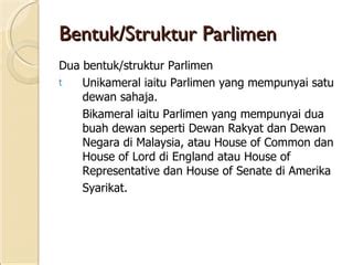 Dua Komponen Parlimen