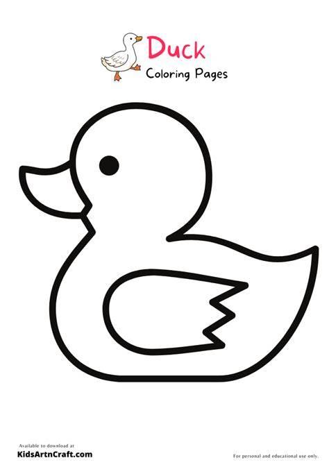 Duck Coloring Pages Easy