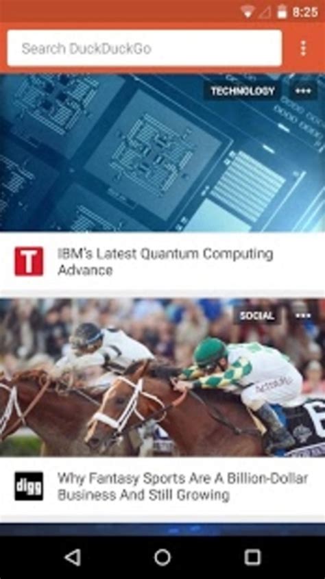 DuckDuckGo app on Android