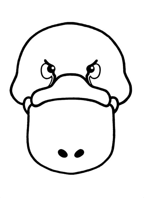 Duckbill Mask Template Printable