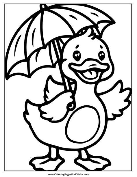 Ducky Coloring Pages