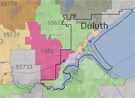 Duluth Zip Code Map