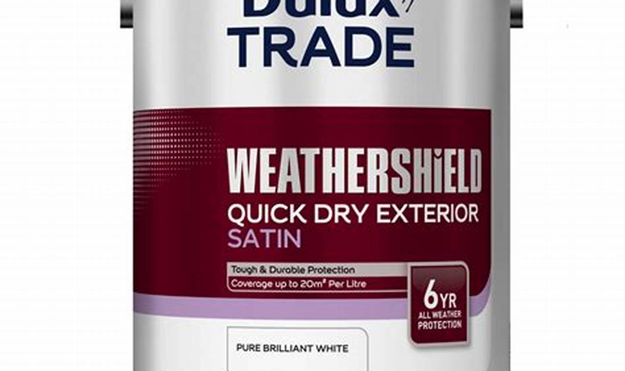 Dulux Weathershield Quick Dry Satin