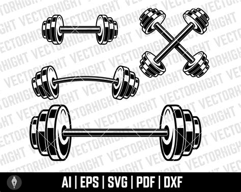 Download Dumbbell Clipart DXF Files