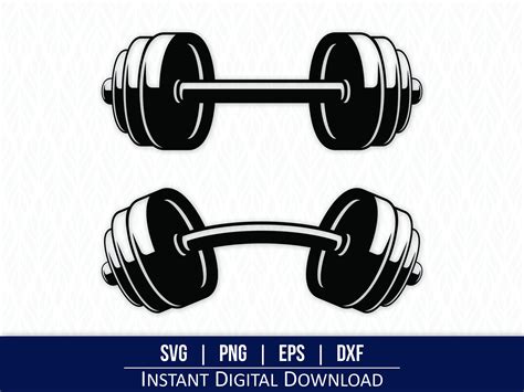Power Up Your Fitness Regimen with Dumbbell SVG: Unleash Your Potential!