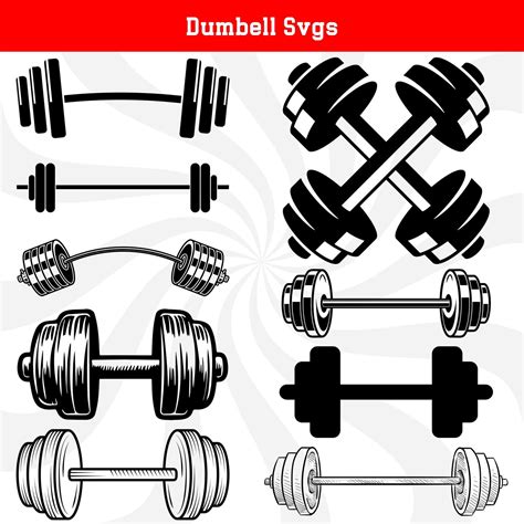 Unleash Your Inner Strength with Dazzling Dumbbell SVG Designs: The Ultimate Way to Power Up Your Fitness!