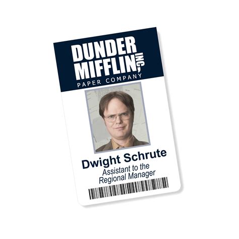 Dunder Mifflin Name Tag Printable Free