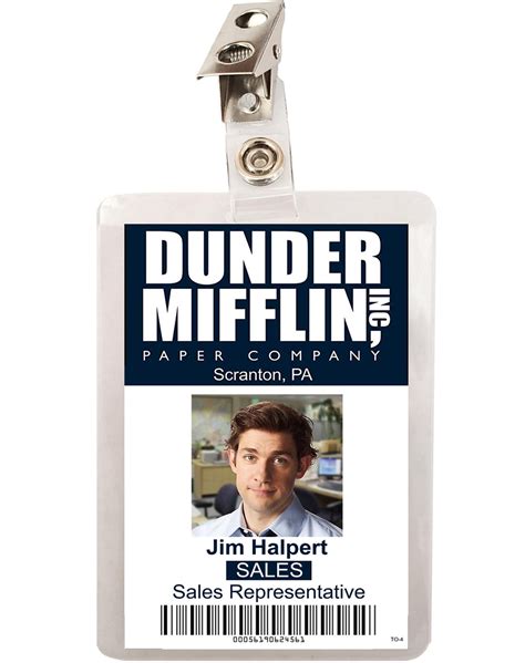 Dunder Mifflin Name Tag Printable Jim