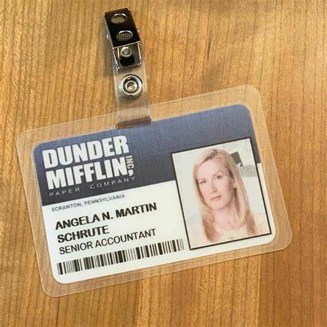 Dunder Mifflin Id Badge Template
