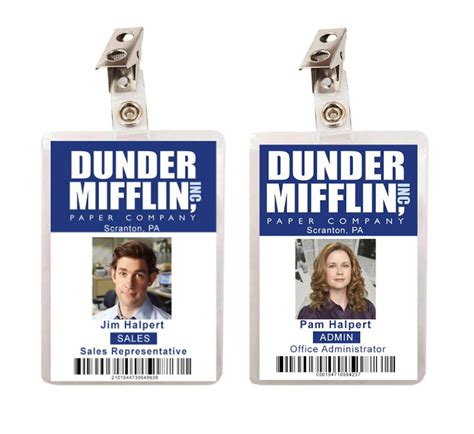 Dunder Mifflin Name Tag Printable Free