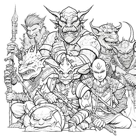 Dungeons And Dragons Coloring Pages