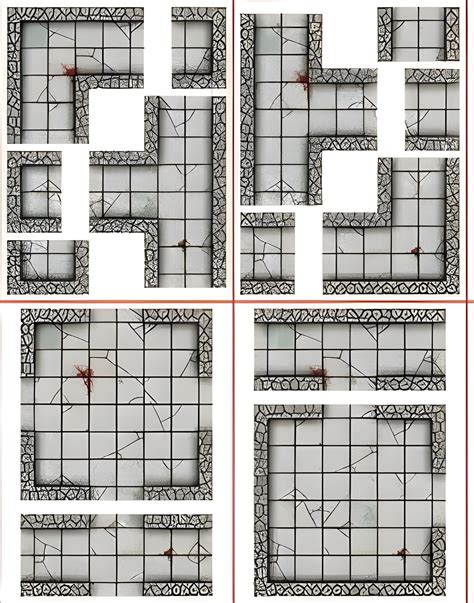 Dungeons Printable Map Tiles