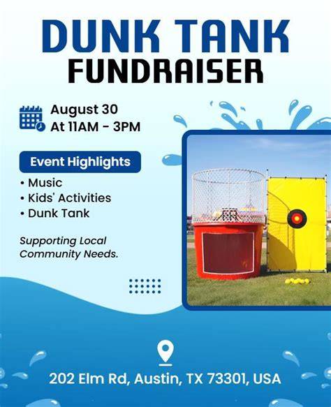 Dunk Tank Flyer Template - Great Research