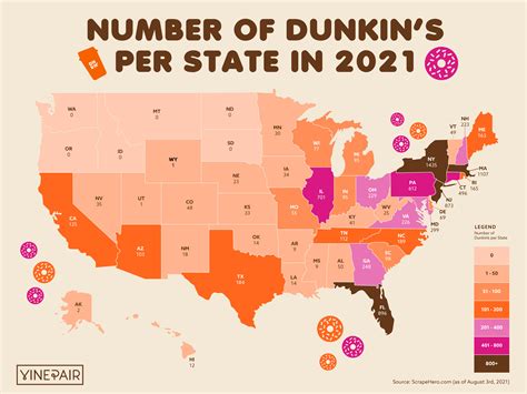 Dunkin Donuts Locations Map