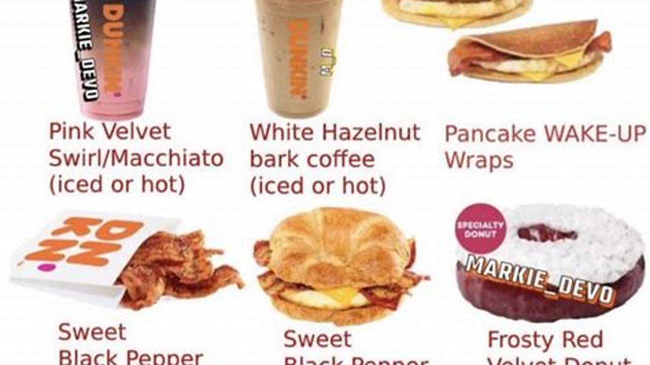 Dunkin Donuts Winter Menu 2025