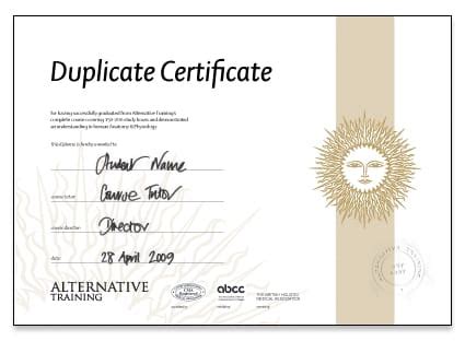 Duplicate Certificate Template