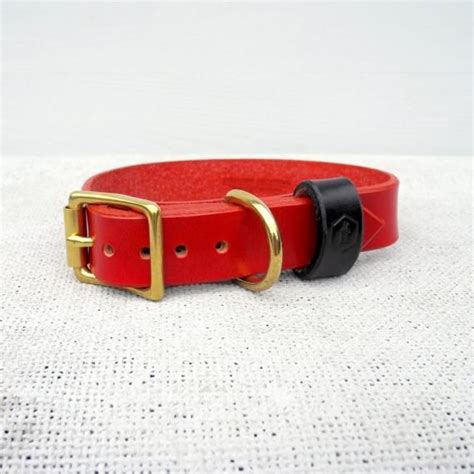 Durable Leather Monogram Collars