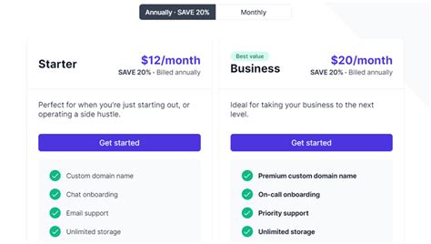 Durable plans and pricing