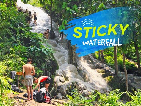 During Sticky Waterfall Tour