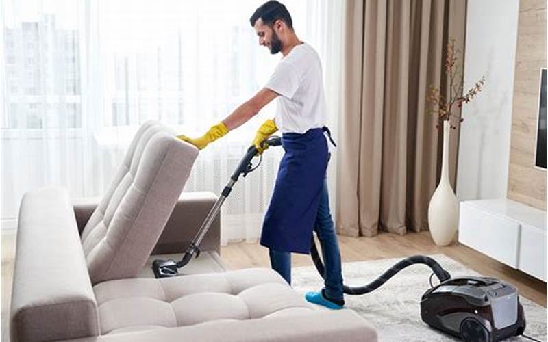 Dusting And Vacuuming Furniture