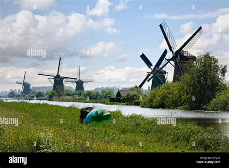 Dutch Windmills Countryside