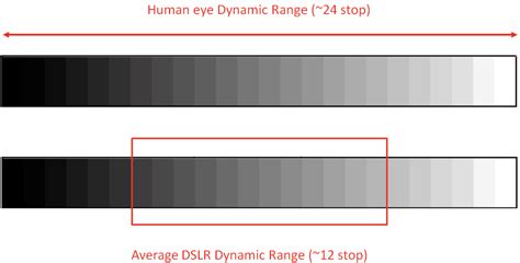 Dynamic range and under exposure test