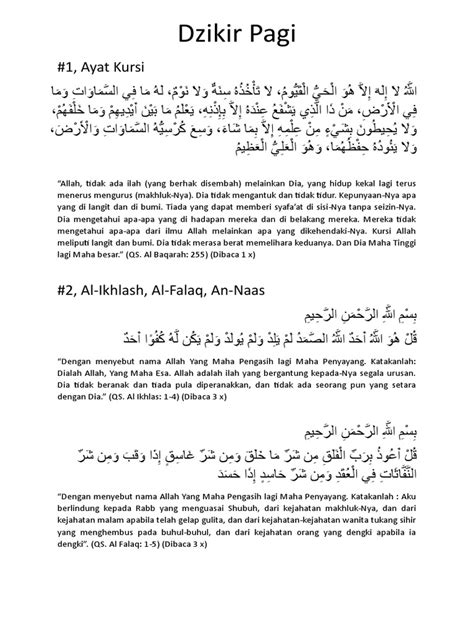 Dzikir Pagi Pdf