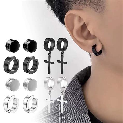 E Boy With Cross Earring