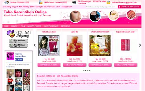 E-commerce Beli produk kecantikan online
