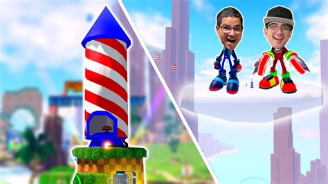 ENTRAMOS NO MUNDO DO SONIC NO MEIO DO CÉU!!! - Roblox 