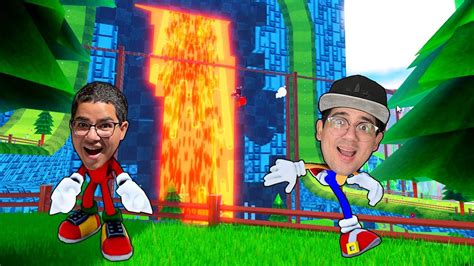 ENTRAMOS NO NOVO MUNDO DE LAVA DO SONIC!! - Roblox 
