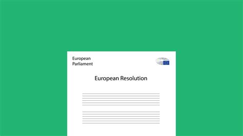 EU Parliament resolution