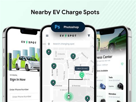 EV charging station app trip planning