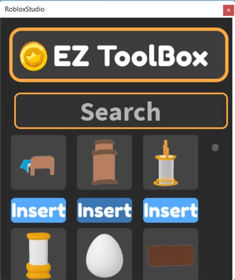 EZ ToolBox Plugin (ToolBox 2.0) - Sell Models for Robux & Free 