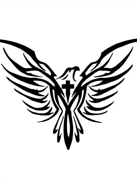 Eagle and cross tattoo by thirteen7s on DeviantArt