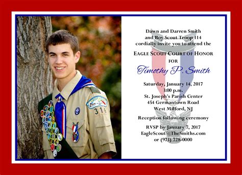 Eagle Scout Announcement Templates