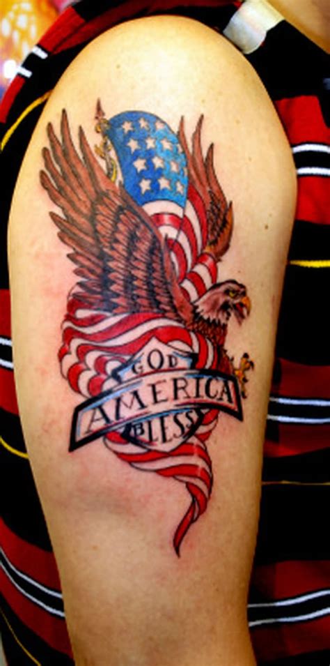 Eagle Flag Tattoo