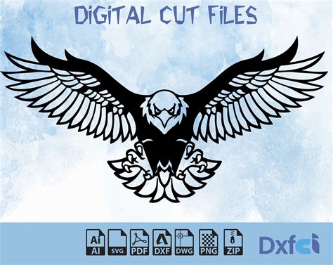 Download Eagle Head Face DXF Files