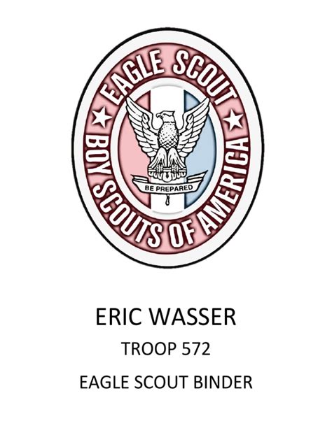 Eagle Scout Binder Cover Template