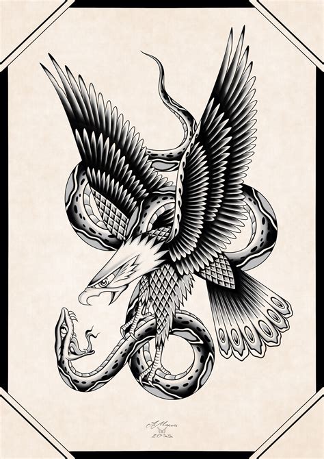 Eagle Snake Tattoo