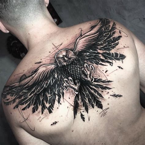 Eagle Tattoo For Back